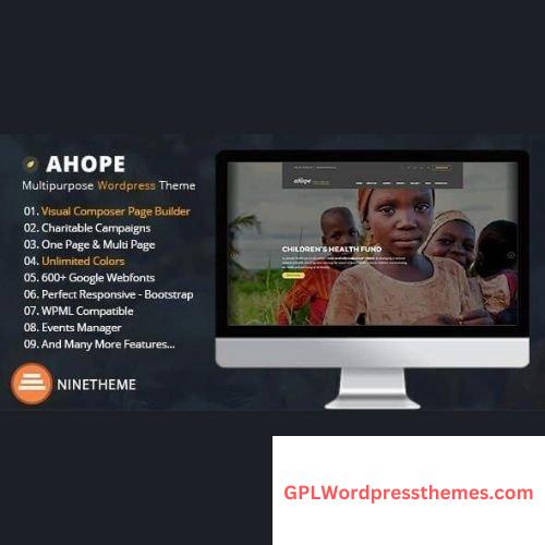 Ahope v2.5.5 – Nonprofit WordPress Theme