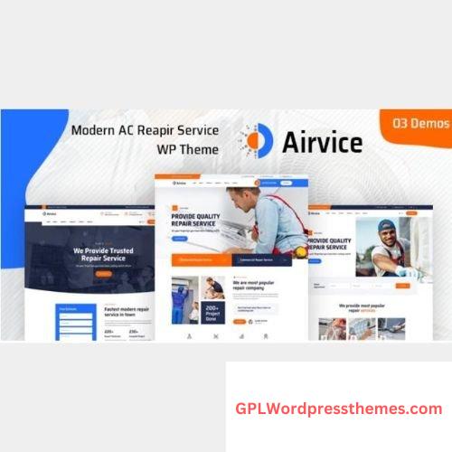 Airvice v1.1.2 – AC Repair Services WordPress Theme