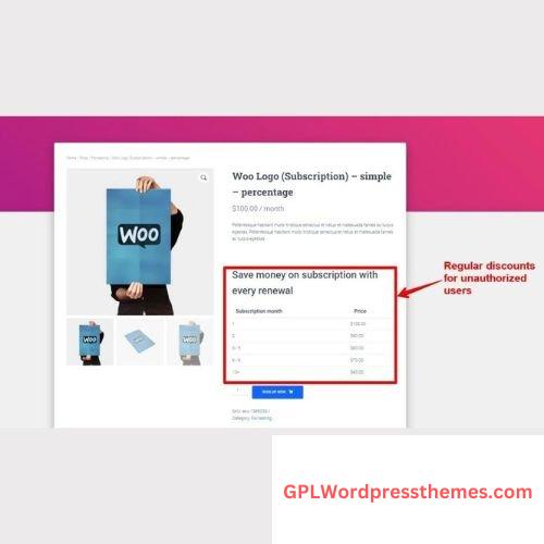 Discounts for WooCommerce Subscriptions v3.0.0 – Retention