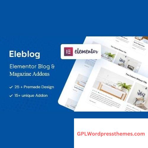 Eleblog – Elementor Magazine and Blog Addons v2.0.1