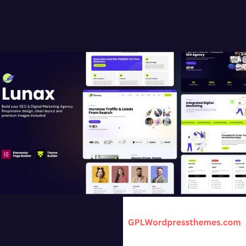 Lunax v1.1.2 – Digital Marketing Agency WordPress Theme