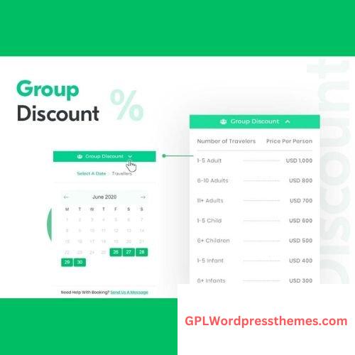 WP Travel Engine – Group Discount v2.1.2