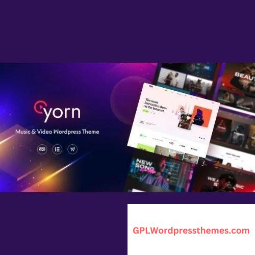 Yorn v1.0.0 – Music &#038; Video WordPress Theme