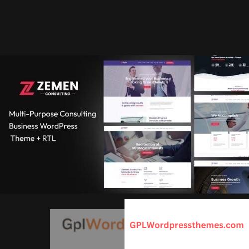 Zemen v4.0.1 – Multi-Purpose Consulting Business WordPress Theme + RTL